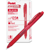 EnerGel-X Retractable Roller Gel Pen, .5mm, Red Barrel/Ink, Dozen