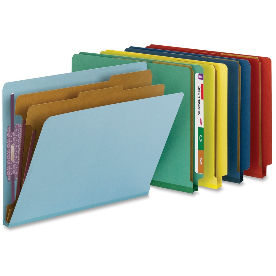 Picture of Smead 1/3 Tab Cut Letter Recycled Classification Folder