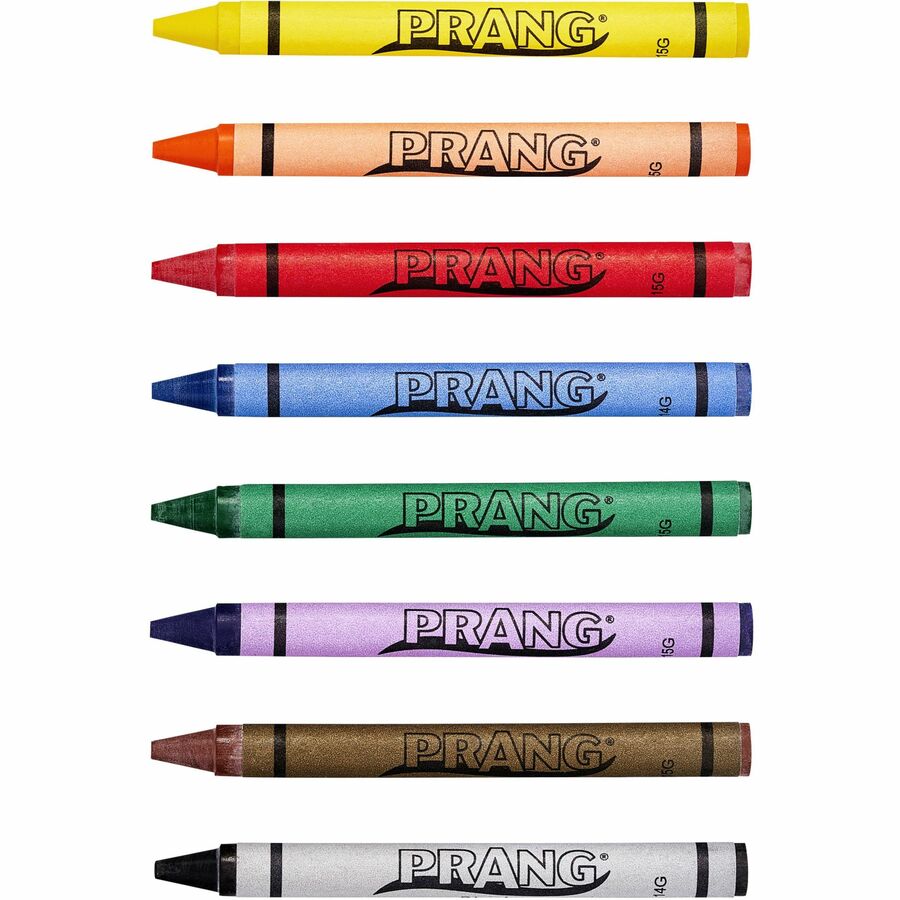 Prang Wax Crayons - Assorted - 8 / Box