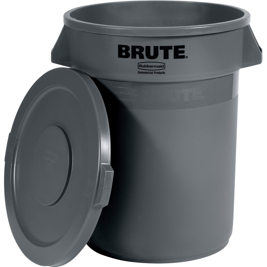 Picture of Rubbermaid 32 Gallon Brute Container Flat Lid