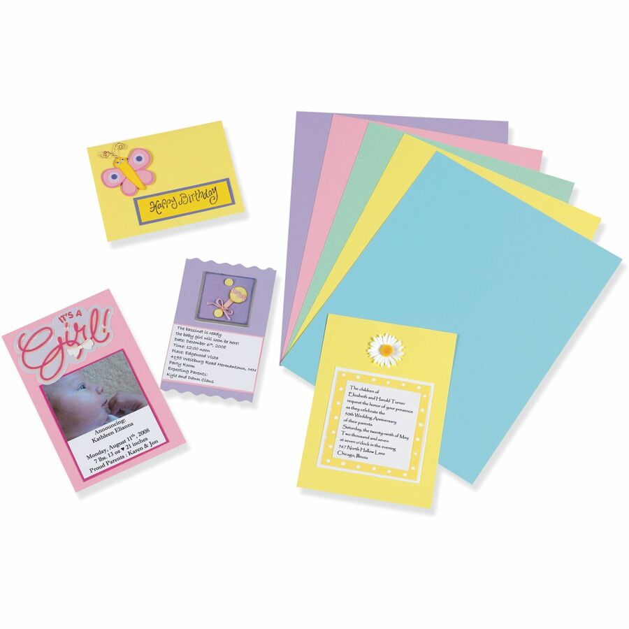 Array Card Stock Paper, 8-1/2 x 11 Inch, Assorted Colorful Colors, Pack of  250