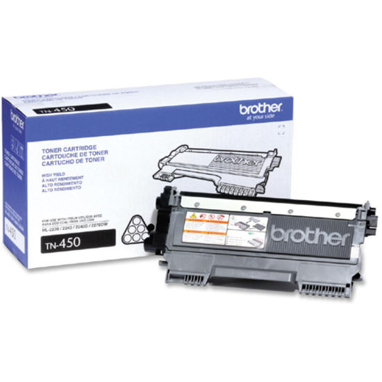 Brother Genuine TN450 Mono Laser High Yield Black Toner Cartridge