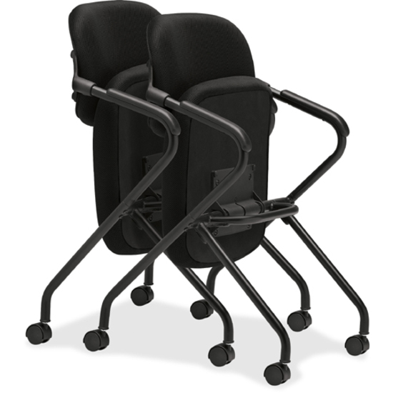BSXVL303MM10T HON® Hvl303 Nesting Arm Chair, Supports Up To 250 Lb, Black