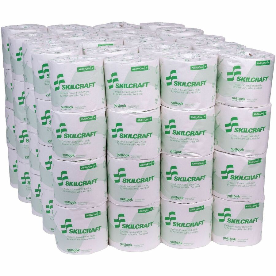 Picture of Toilet Tissue, 2-ply, 550 sheets/roll, white, 80 rolls/box, 80 RL/BX