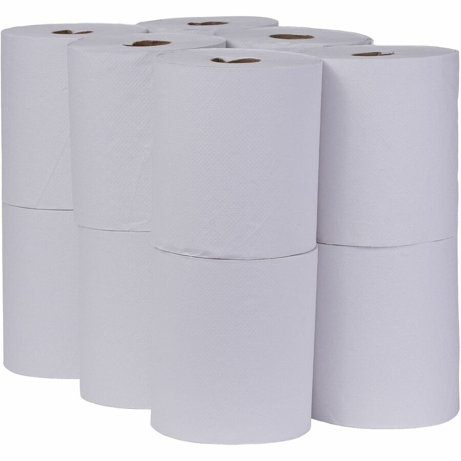 Picture of Hard Roll Paper Towels, 1-ply, White, 12/Carton, 12 RL/CT