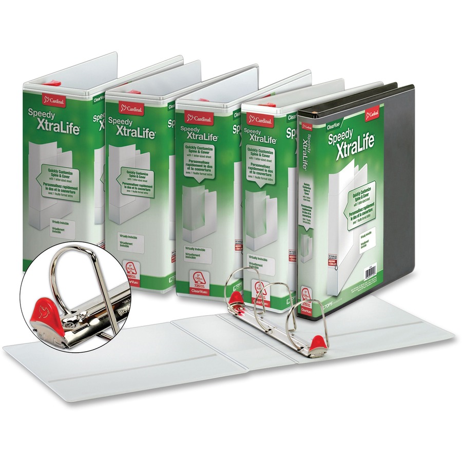 Cardinal White Speedy XtraLife SlantD Binder Sandia Office Supply