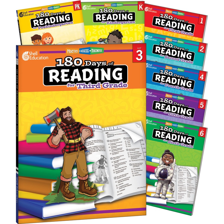 Picture of Shell Education 180 Days of Reading Grade 3 Book Printed/Electronic Book by Christine Dugan, M.A.Ed.