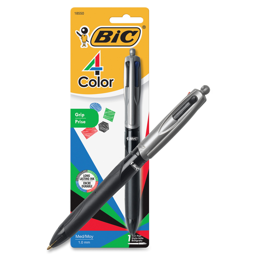BICMMPGP1CAST : BIC Bic 4-Color Grip Ballpoint Pen - Medium Point Type ...