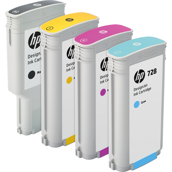 HP Ink Cartridge, 130ml, HP 728 Cyan