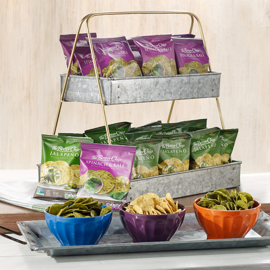 The Better Chip Spinach/Kale Chips Snacks Sugar Foods Corporation