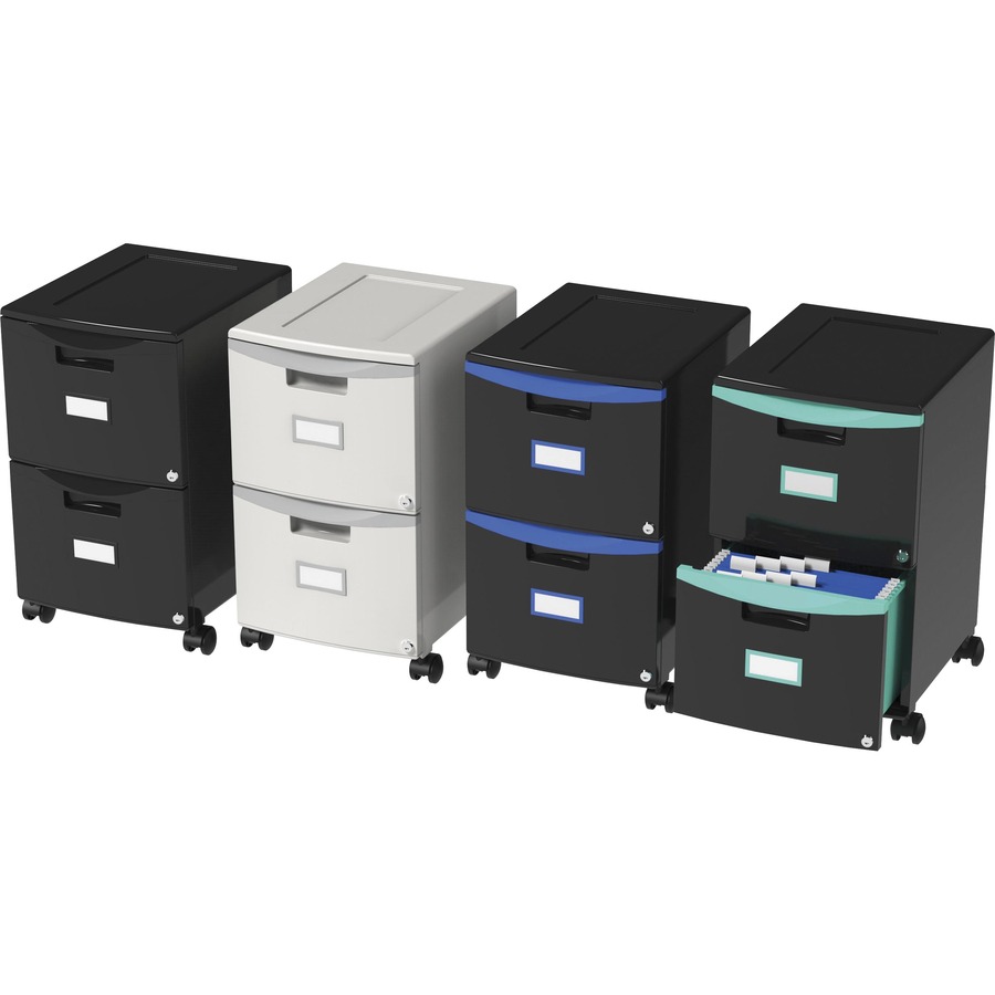 Storex 2 Drawer Mobile File Cabinet 18 3 X 14 8 X 26 2 X