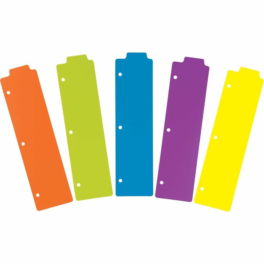 Picture of Avery&reg; Snap-In Plastic Bookmark Dividers, 5 Tabs, 1 Set, Multicolor (24908)
