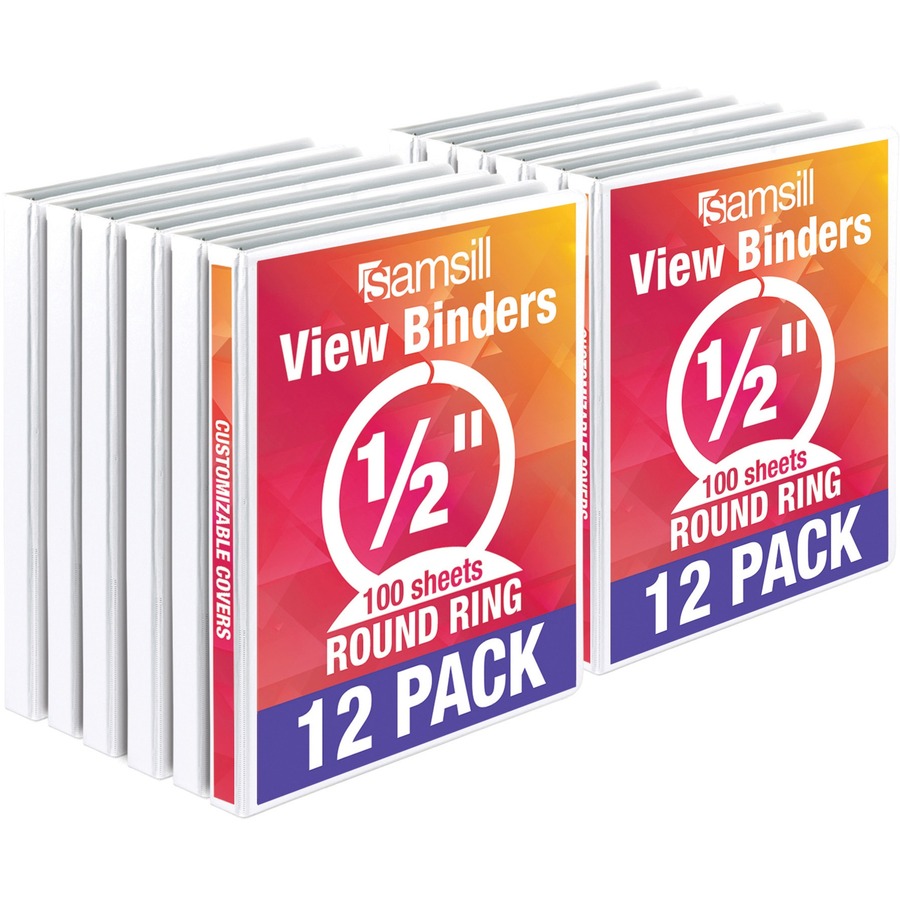 Samsill Economy 1/2" View Ring Binder Sandia Office Supply