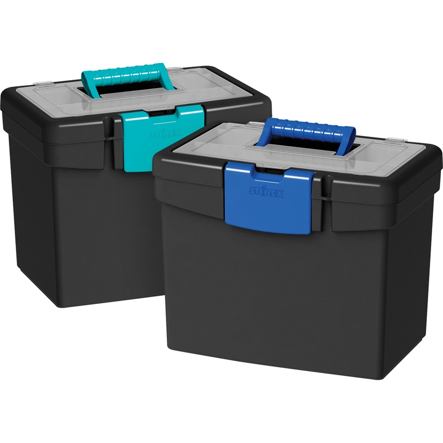 Storex File Storage Box with Lid XL Storage Office Central