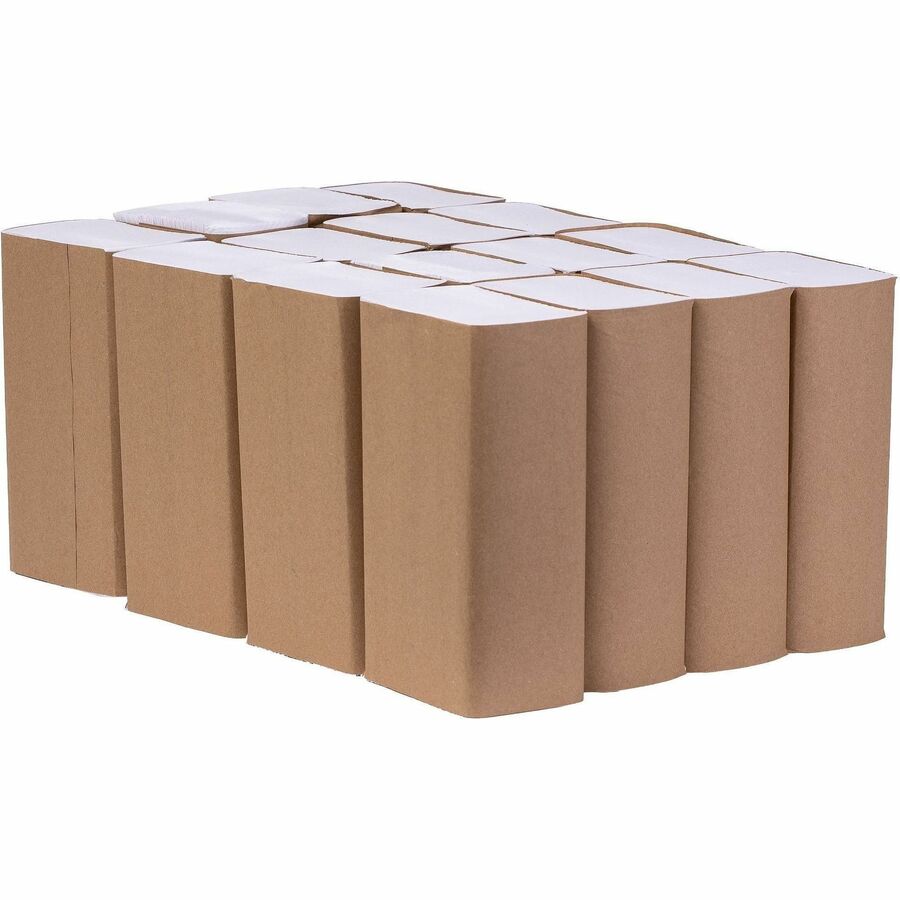 Picture of Multifold Towels, 9.5" x 9.25", White, 100% Recycled Fiber, 250/Pack, 16 PK/BX