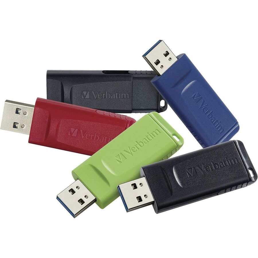 32GB Store 'n' Go&reg; USB Flash Drive - 5pk - Assorted - 32GB - 5pk - Assorted