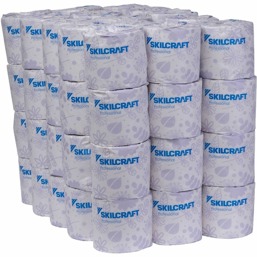 Picture of Toilet Tissue, 2-ply, 400 sheets per roll, 1.5" core, White, 60/Carton, 1 RL/CT