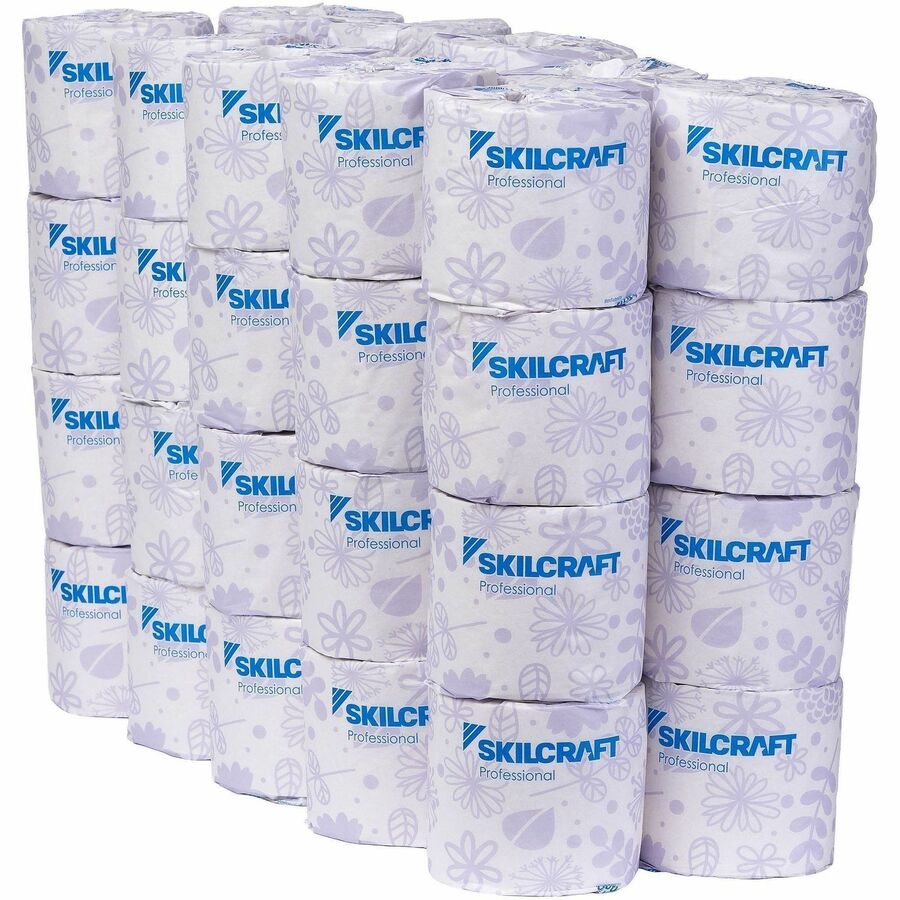 Picture of Toilet Tissue, 2-ply, 450 sheets per roll, 1.5" core, White, 40/Carton, 1 RL/CT
