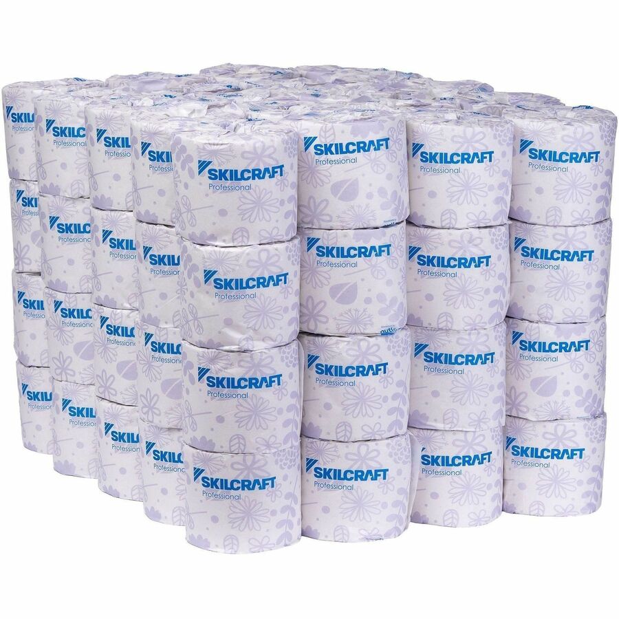 Picture of Toilet Tissue, 2-ply, 450 sheets per roll, 1.5" core, White, 80/Carton, 1 RL/CT