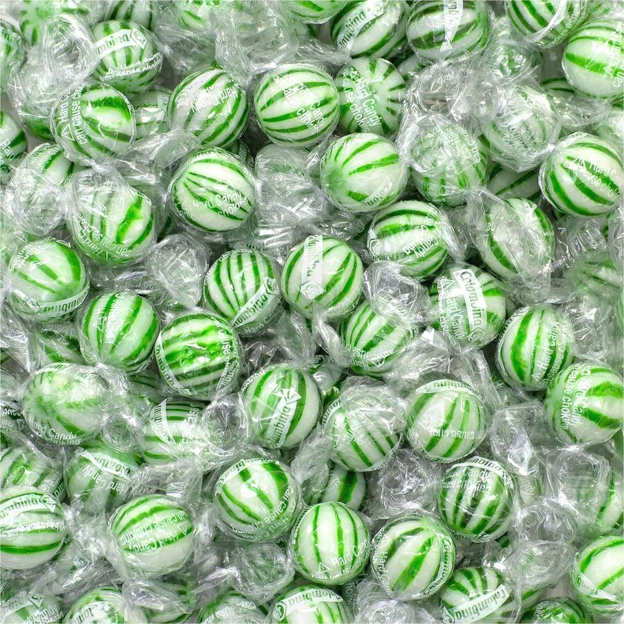 Green Rabbit Jumbo Spearmint Balls - Spearmint - 120 /Bag - 1 / Carton