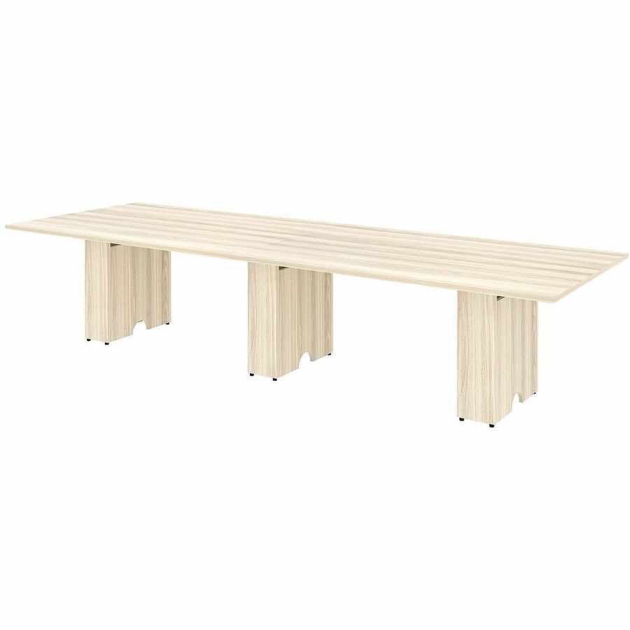 Lorell Essentials Modular Conference Tables - 1" Height x 70.8" Width x 47" Depth - Band Edge - Finish: Modern Elm - Laminate, Melamine Table Top - Modular, Eco-friendly - For Conference Table, Meeting, Office - 1 Each