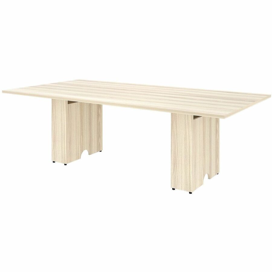 Lorell Essentials Modular Conference Tables - 1" Height x 94" Width x 47" Depth - Band Edge - Finish: Modern Elm - Laminate, Melamine Table Top - Modular, Eco-friendly - For Conference Table, Meeting, Office - 1 Each