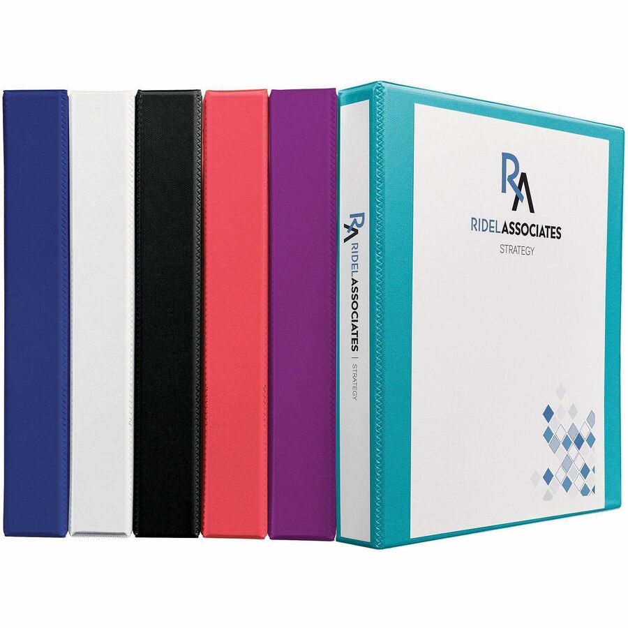 Avery® DuraHinge Durable View Binder - 1" Binder Capacity - Letter - 8 1/2" x 11" Sheet Size - 250 Sheet Capacity - 1 2/5" Spine Width - 3 x 1" Ring - Fastener: Slant Ring - Pocket: 2, Internal - Linen pattern - White - Recycled - Durable, Sturdy, Lon