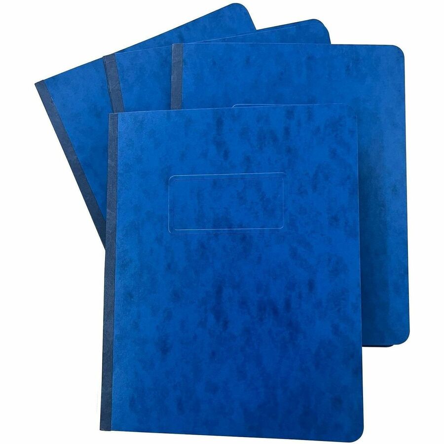 Business Source Letter Report Cover - 3" Folder Capacity - 8 1/2" x 11" - Dark Blue - 0% Recycled - 4 / Carton
