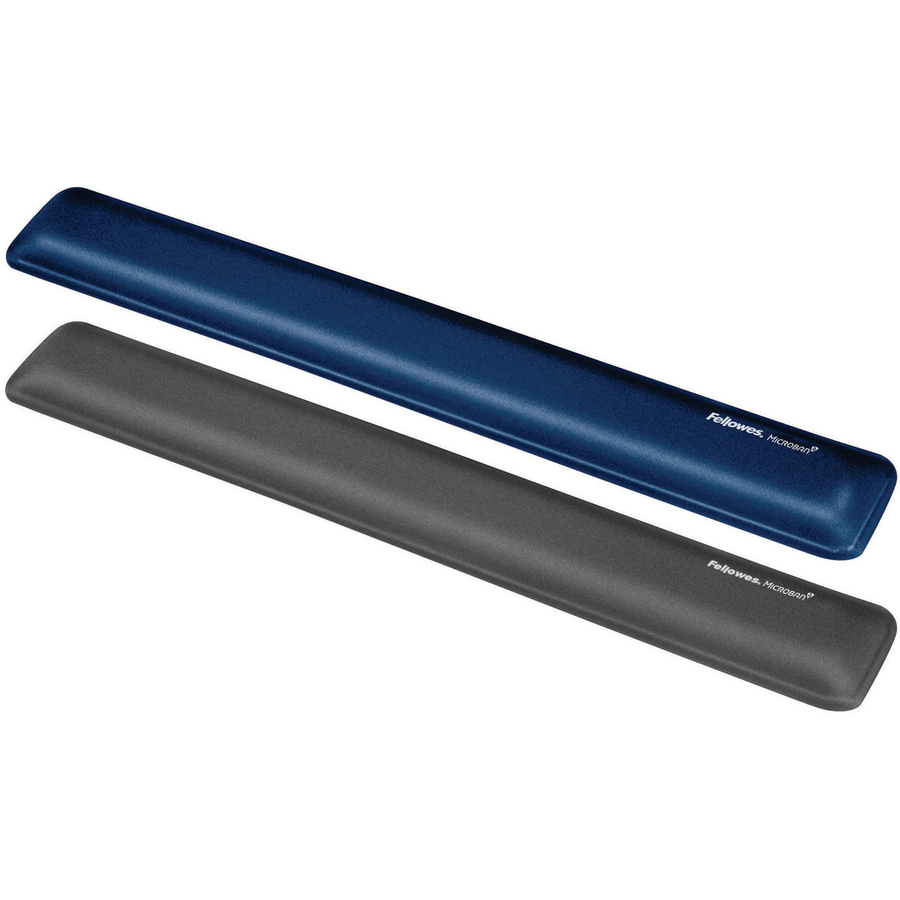 Fellowes&reg; MICROBAN&reg; Gel keyboard Wrist Rest - Graphite (9175301)