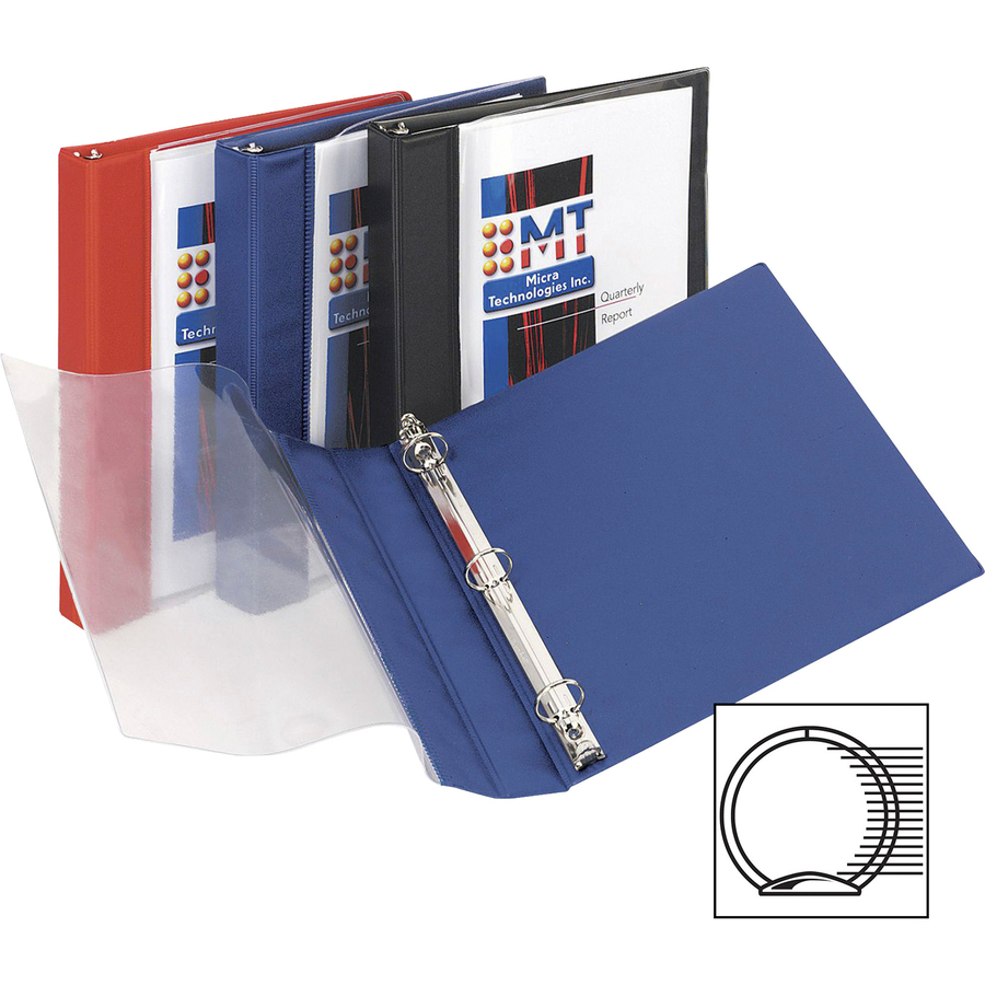 Avery® SeeThru Binders with Round Rings AVE10851