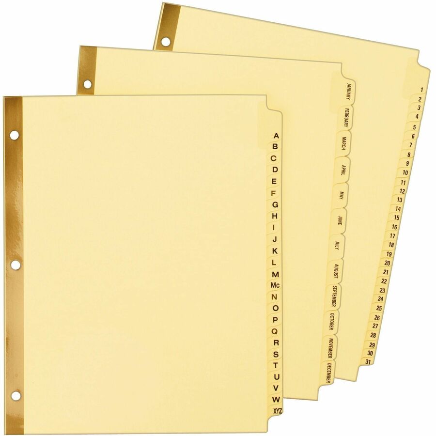 Picture of Avery&reg; Laminated Dividers - Gold Reinforced