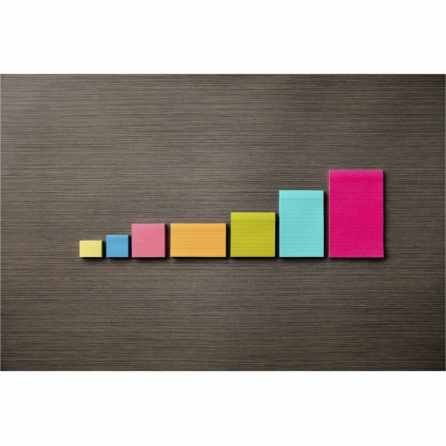 Post-it Original Sticky Notes, 1.5in. x 2in., Jaipur Collection, Assorted Colors - 12 Pack