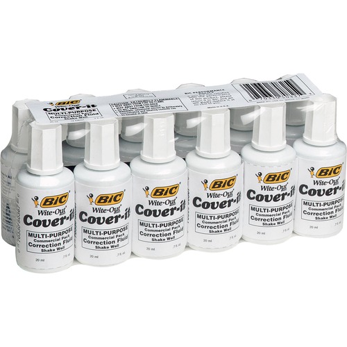 Bic Whiteout Cover It Correction Fluid Case Of 6 | INDIA - View #2