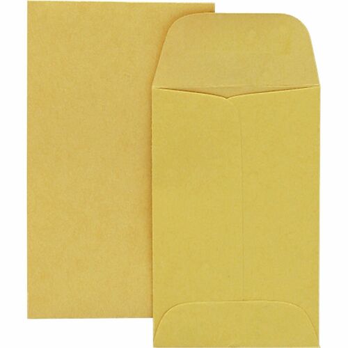 Quality Park #3 Coin and Small Parts Envelope with Gummed Flap, 28 lb ...