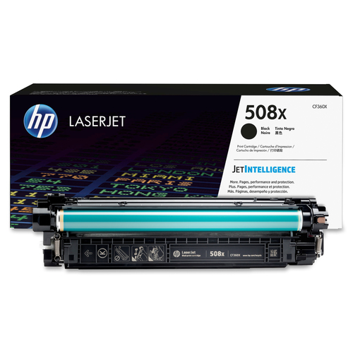 HP 508X (CF360X) Toner Cartridge, Black High Yield - W.B. Mason