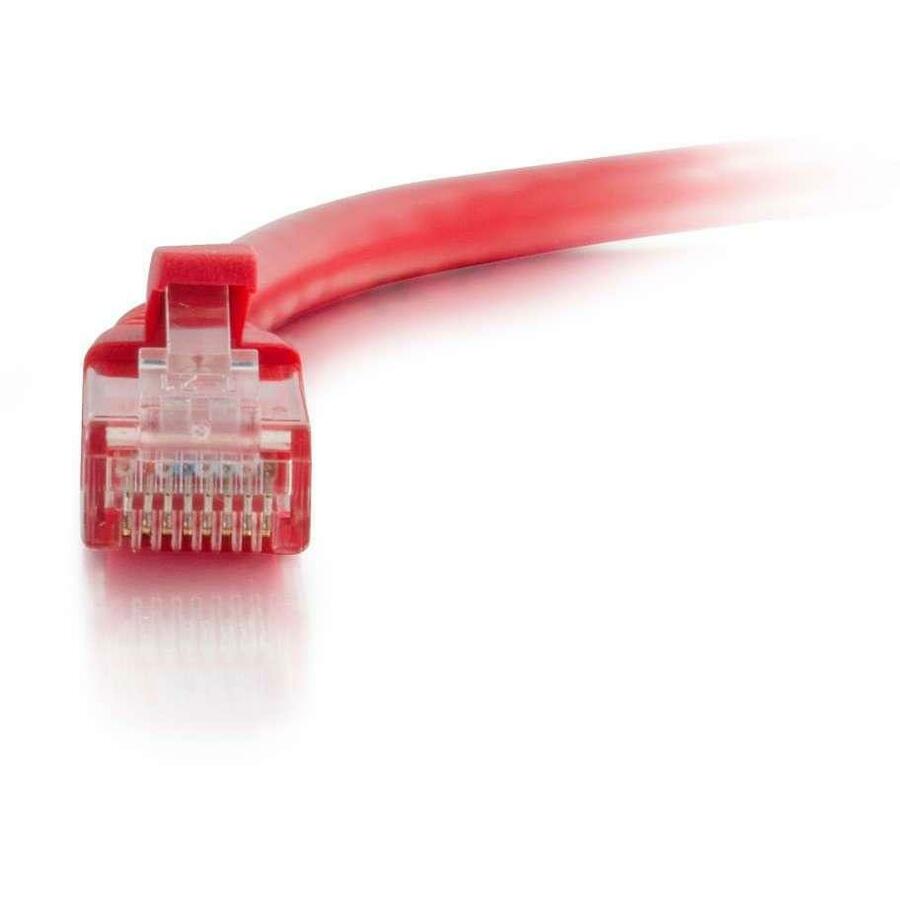 C2G-25ft Cat5e Snagless Unshielded (UTP) Network Patch Cable - Red