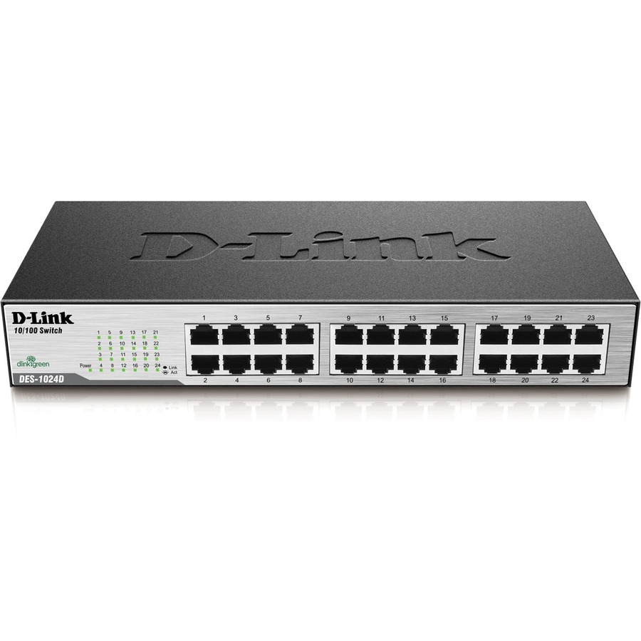 D-Link DES-1024D 24-Port 10/100 Unmanaged Metal Desktop or Rackmount Switch