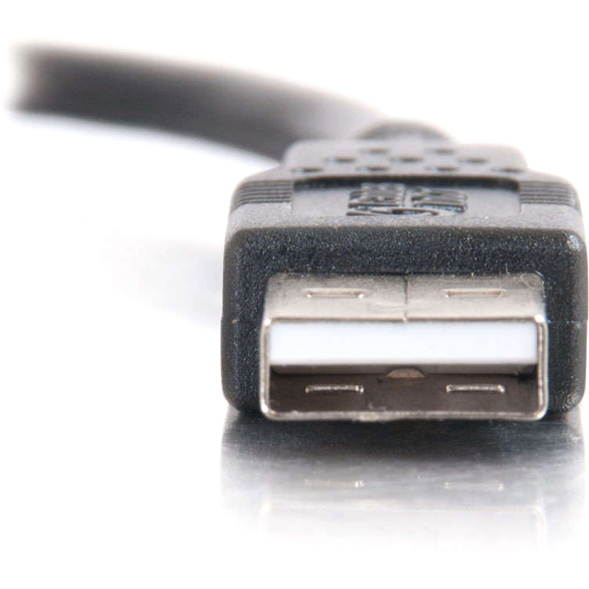 C2G 1m USB Cable - USB A to USB A - M/M - Type A Male USB - Type A Male USB - 3.28ft - Black