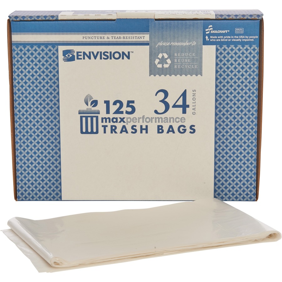 SKILCRAFT Heavy-duty Recycled Trash Bag - Zerbee