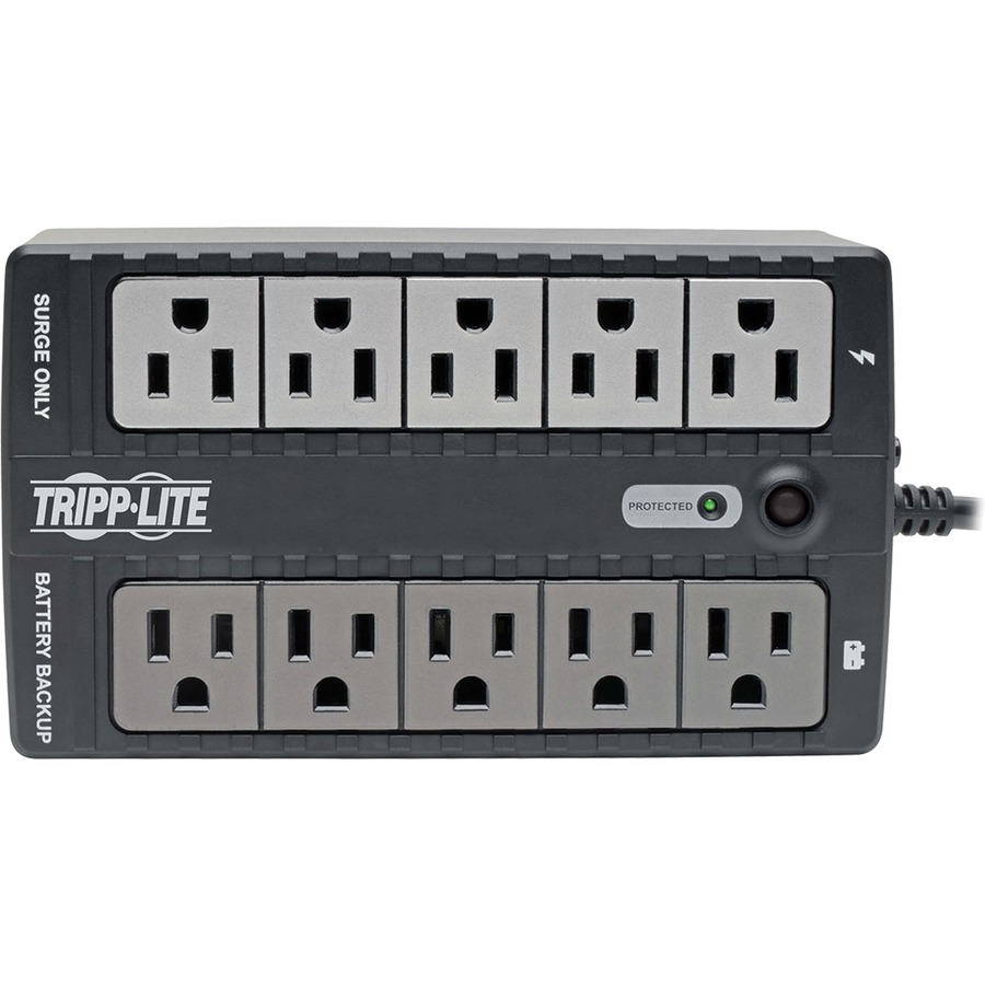 Tripp Lite by Eaton UPS 600VA 325W Standby UPS - 10 NEMA 5-15R Outlets 120V 50/60 Hz USB 5-15P Plug Desktop/Wall Mount