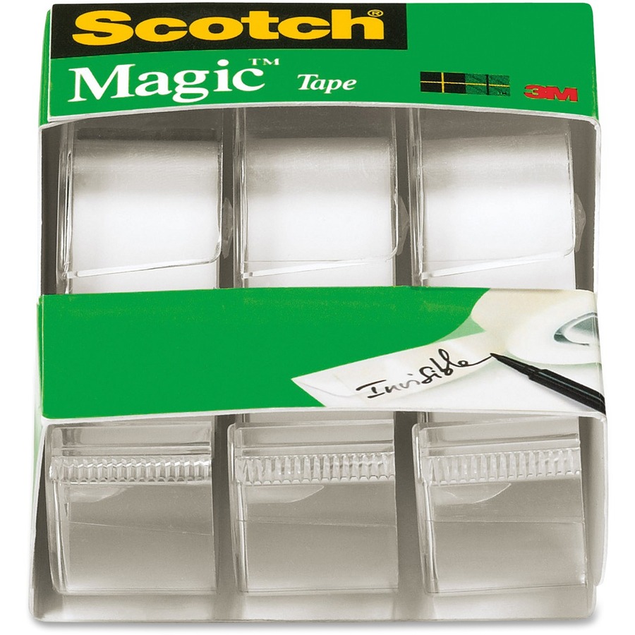 Scotch Book Tape, 3 Core, 2 x 15 yds, Clear (MMM8452)