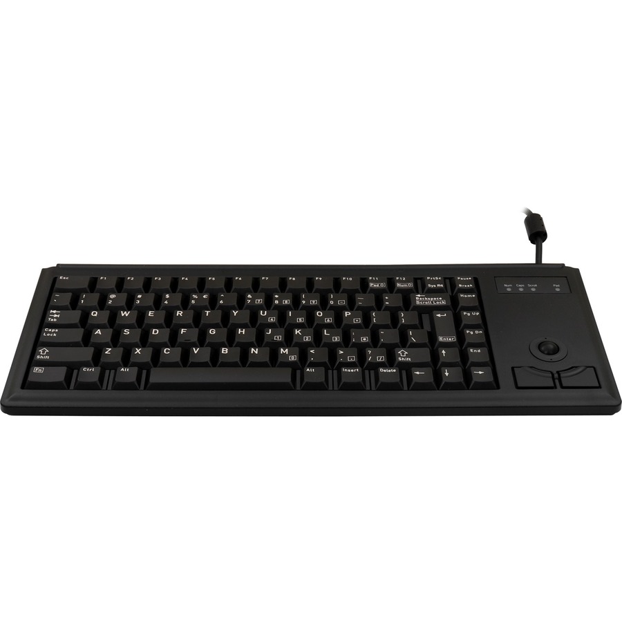 CHERRY ML 4420 Wired Keyboard - Compact,Pale Gray,Integrated Trackball