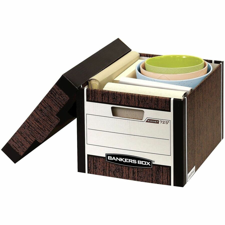 Bankers Box Bankers Box R-Kive Woodgrain Storage Boxes