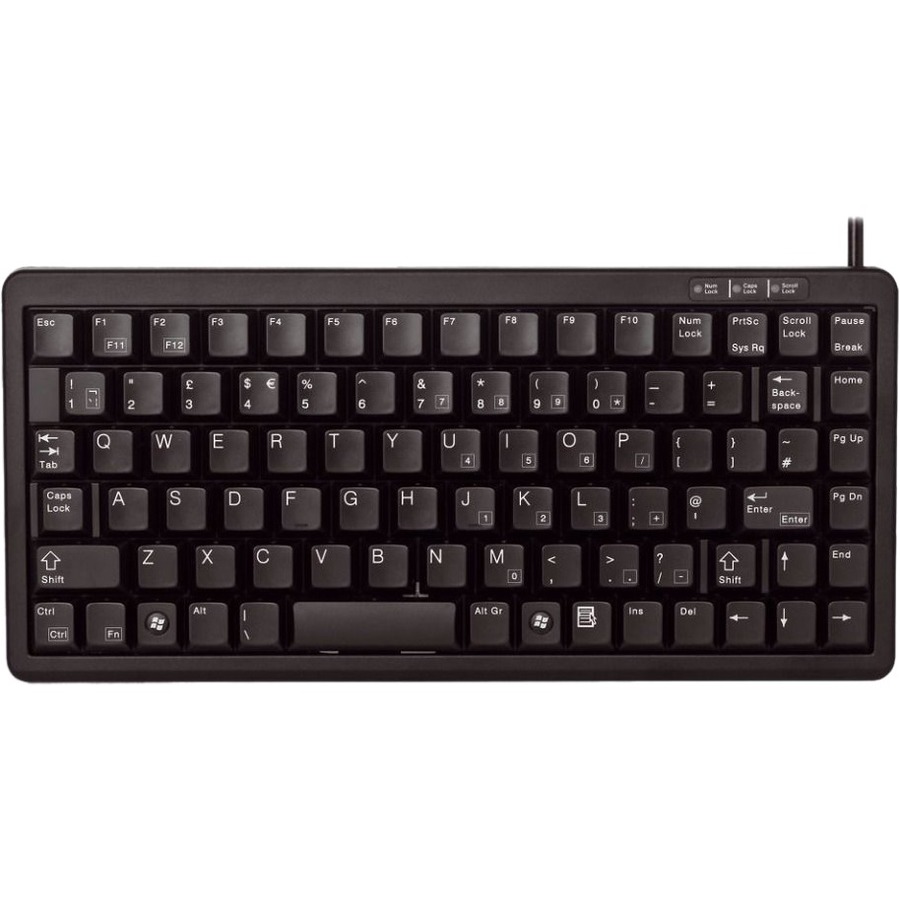 CHERRY G84-4100 Ultraslim Black Wired Mechanical Keyboard - G84-4100LCMUS-2  - Keyboards 