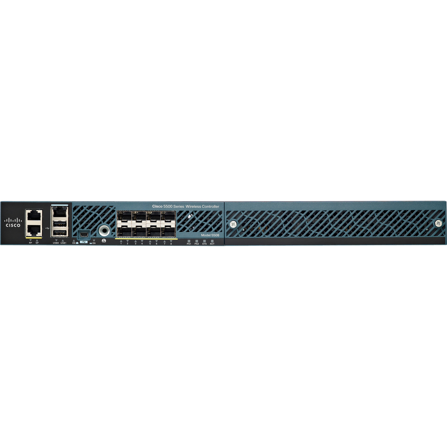 Cisco Aironet 5508 Wireless LAN Controller - 8 x SFP (mini-GBIC), 1 x Expansion Slot