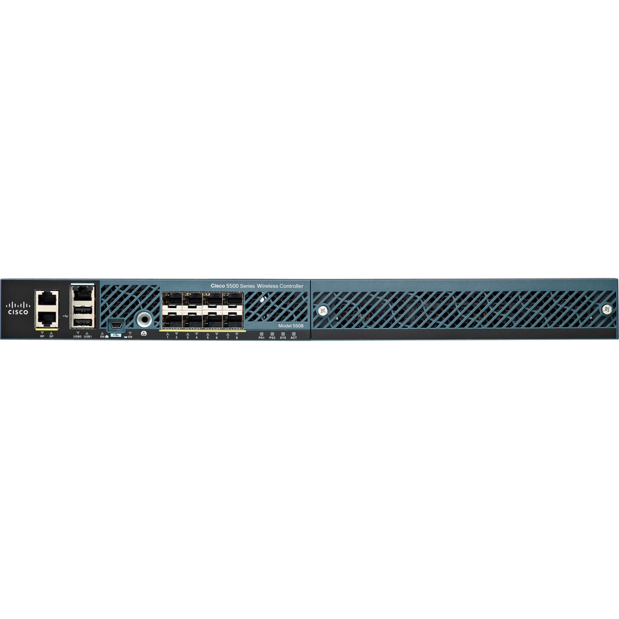 Cisco Aironet 5508 Wireless Controller - 8 x SFP (mini-GBIC), 1 x Expansion Slot