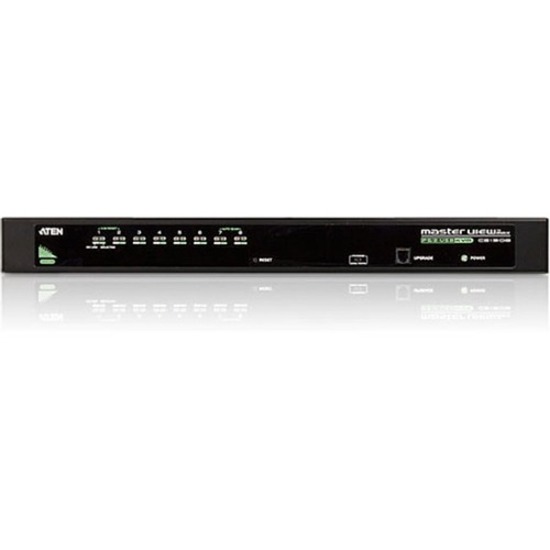 Aten CS1308 KVM Switch - 8 x 1 - 8 x SPHD-15 Keyboard/Mouse/Video - 1U - Rack-mountable