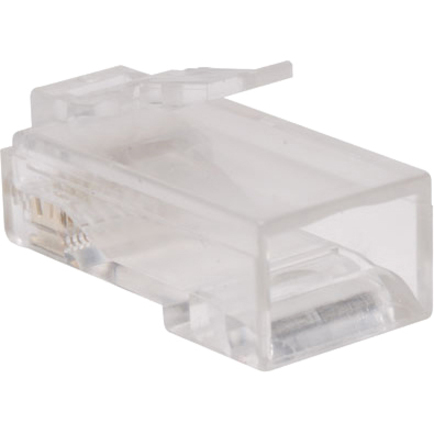 Tripp Lite by Eaton Cat6 RJ45 Modular Connector Plug with Load Bar Solid/Stranded Conductor Round Cat6 Wire 100-pack