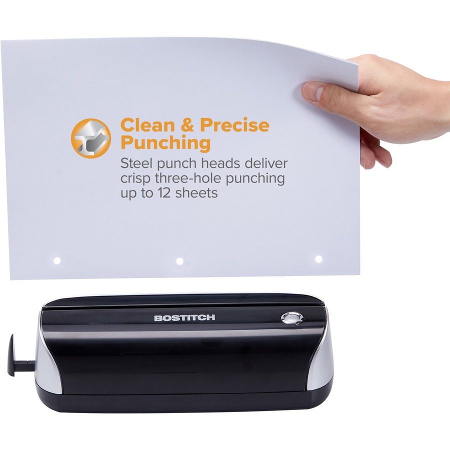 Business Source Electric Adjustable 3-hole Punch - The Office Point