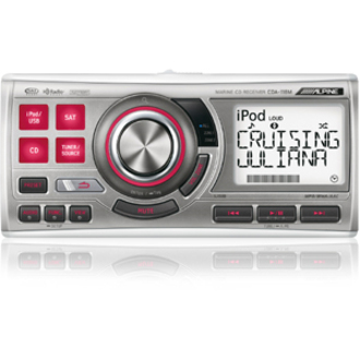 Alpine CDA-118M Waterproof 1.8 DIN Marine CD Receiver